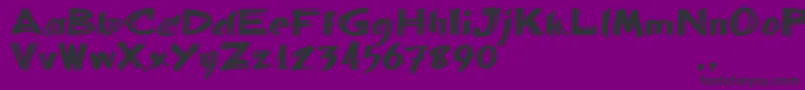 Bbartrial Font – Black Fonts on Purple Background