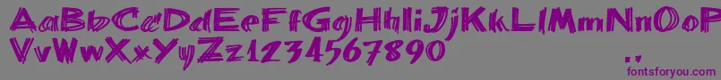 Bbartrial Font – Purple Fonts on Gray Background