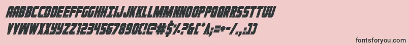 Шрифт Ironforgecondital – чёрные шрифты на розовом фоне