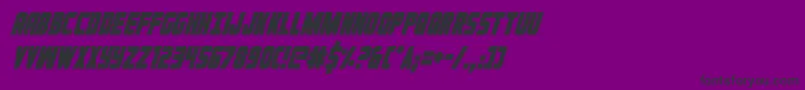 Ironforgecondital Font – Black Fonts on Purple Background