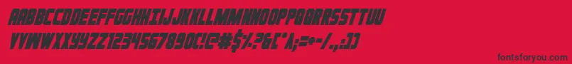 Ironforgecondital Font – Black Fonts on Red Background