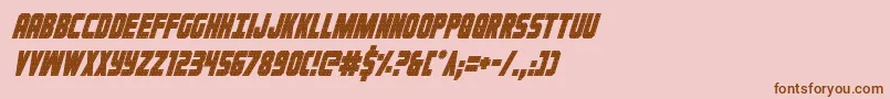 Ironforgecondital Font – Brown Fonts on Pink Background