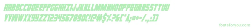 Ironforgecondital Font – Green Fonts on White Background