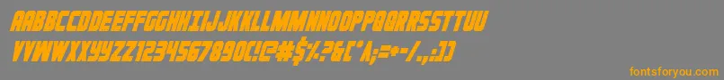 Ironforgecondital Font – Orange Fonts on Gray Background