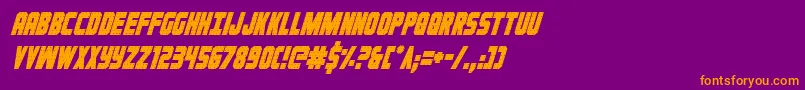 Ironforgecondital Font – Orange Fonts on Purple Background