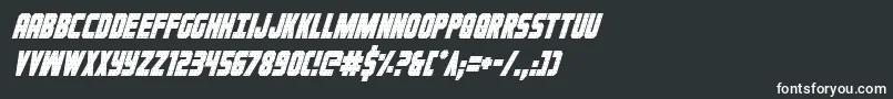 Ironforgecondital Font – White Fonts on Black Background