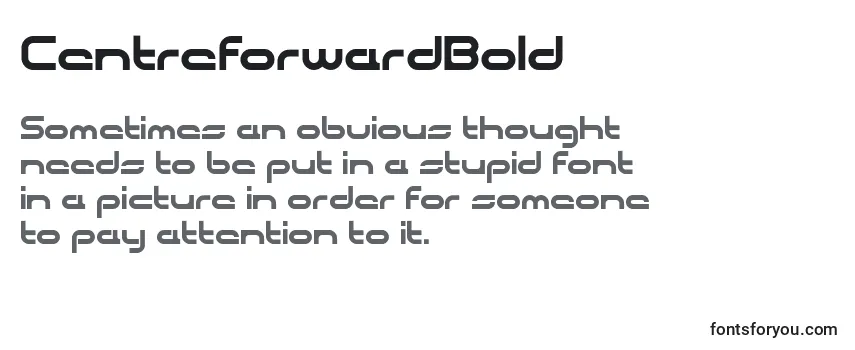 Review of the CentreforwardBold Font
