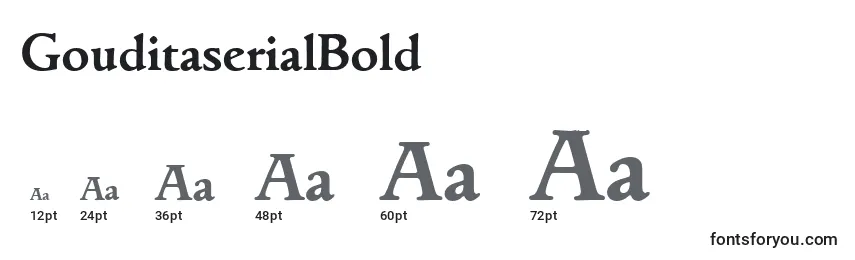 GouditaserialBold Font Sizes