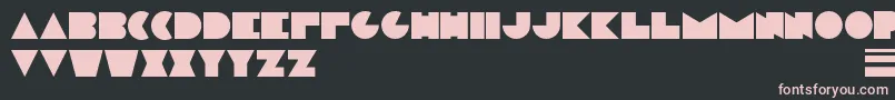 ModernplateBc Font – Pink Fonts on Black Background