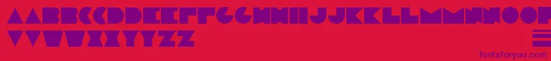 ModernplateBc Font – Purple Fonts on Red Background