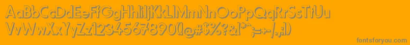 Weitere Informationen zur Fundamental3DBrigade-Schriftart Fundamental3DBrigade-Schriftart – Graue Schriften auf orangefarbenem Hintergrund