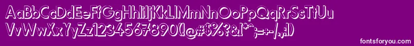 Fundamental3DBrigade Font – White Fonts on Purple Background