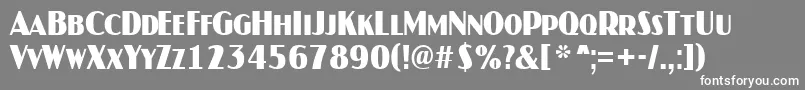 AJaspercapsnrBold Font – White Fonts on Gray Background
