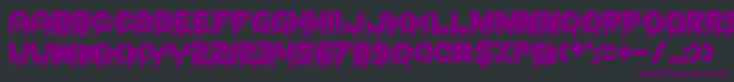 ThrashDecision Font – Purple Fonts on Black Background