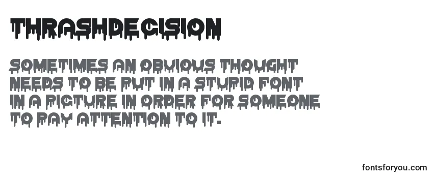 ThrashDecision Font