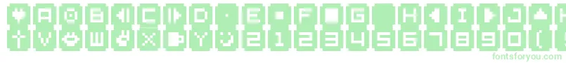 Więcej informacji o czcionce BmStampA9 Czcionka BmStampA9 – zielone czcionki na białym tle