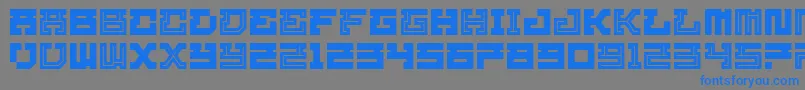 Homigos Font – Blue Fonts on Gray Background