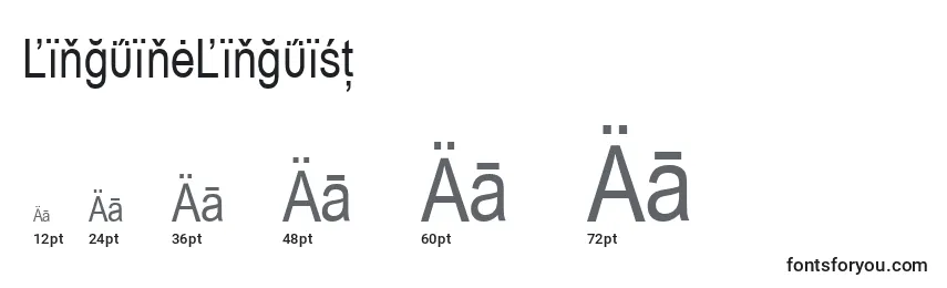 LinguineLinguist Font Sizes