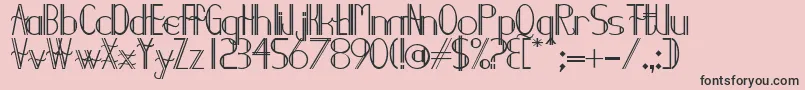 Demodee Font – Black Fonts on Pink Background