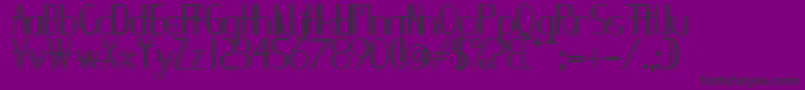 Demodee Font – Black Fonts on Purple Background