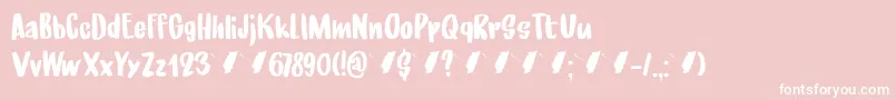 UnderMyUmbrellaDemo Font – White Fonts on Pink Background