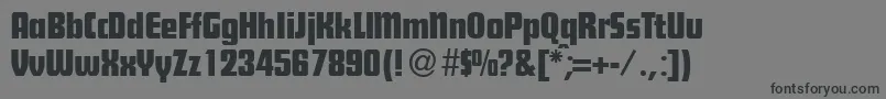 FutoralplakatdbNormal Font – Black Fonts on Gray Background