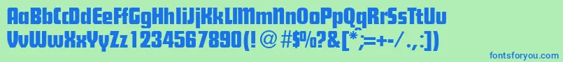 Lisätietoja FutoralplakatdbNormal-fontista FutoralplakatdbNormal-fontti – siniset fontit vihreällä taustalla
