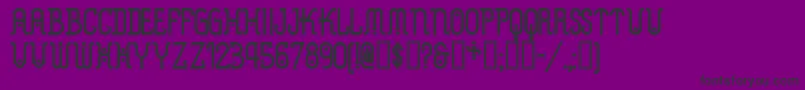 Metropolisnf Font – Black Fonts on Purple Background