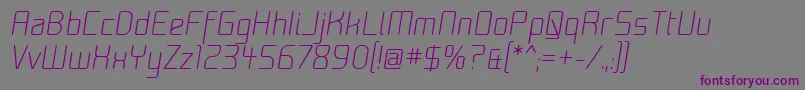 Шрифт Moon00i – фиолетовые шрифты на сером фоне
