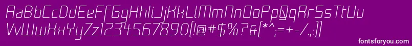 Moon00i Font – White Fonts on Purple Background