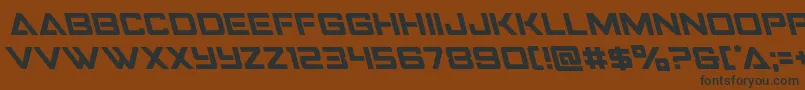 Strikefighterleft Font – Black Fonts on Brown Background