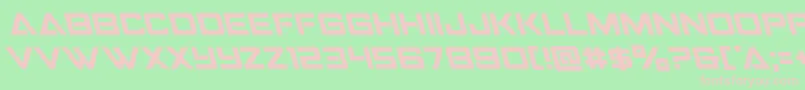 Strikefighterleft Font – Pink Fonts on Green Background