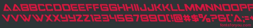 Strikefighterleft Font – Red Fonts on Black Background