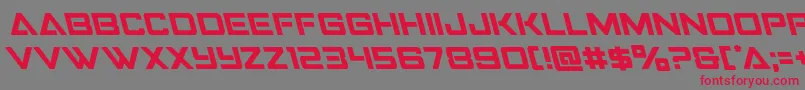 Strikefighterleft Font – Red Fonts on Gray Background