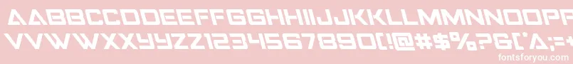 Strikefighterleft Font – White Fonts on Pink Background
