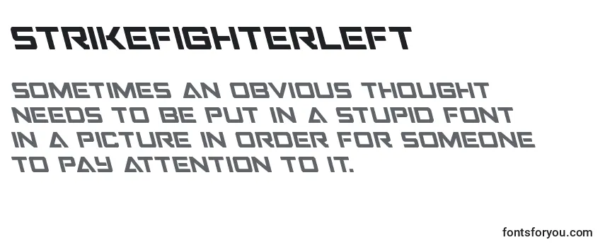 Шрифт Strikefighterleft