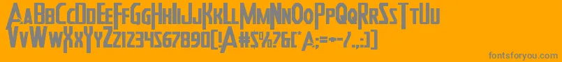 Heroesassembleexpand Font – Gray Fonts on Orange Background