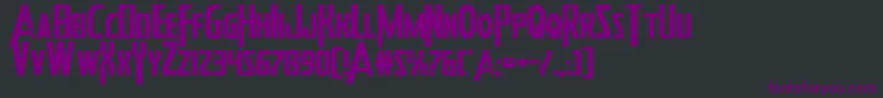 Heroesassembleexpand Font – Purple Fonts on Black Background