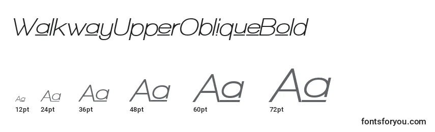 WalkwayUpperObliqueBold Font Sizes