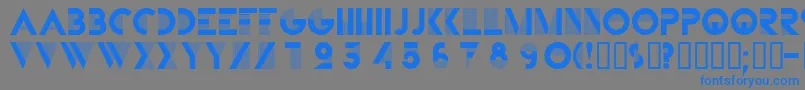 Bifur Font – Blue Fonts on Gray Background