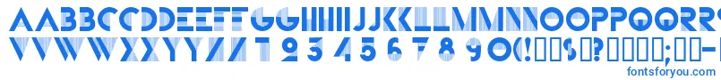 Bifur Font – Blue Fonts on White Background