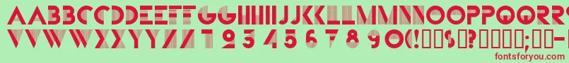 Bifur Font – Red Fonts on Green Background