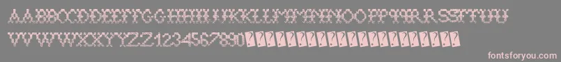 Aliensweater Font – Pink Fonts on Gray Background