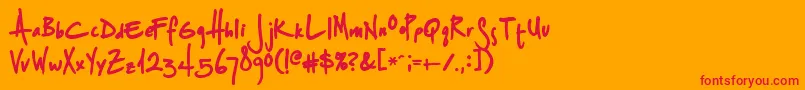 fuente SplurgeBold – Fuentes Rojas Sobre Fondo Naranja