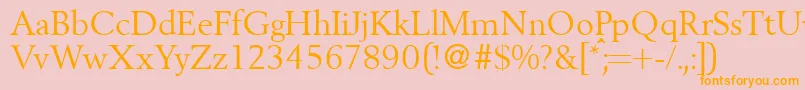 More about BergoniadbNormal Font BergoniadbNormal Font – Orange Fonts on Pink Background