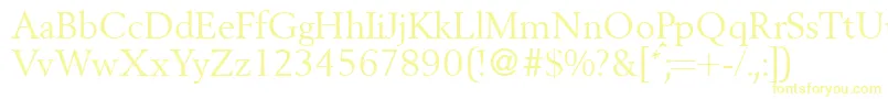 BergoniadbNormal Font – Yellow Fonts