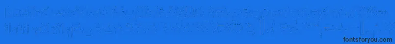 フォントInternerd – 黒い文字の青い背景