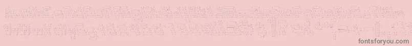 Internerd-Schriftart – Graue Schriften auf rosa Hintergrund