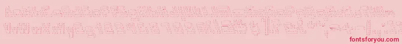 Internerd Font – Red Fonts on Pink Background