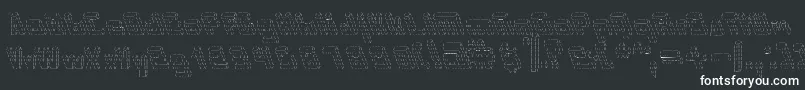 Internerd-fontti – valkoiset fontit mustalla taustalla